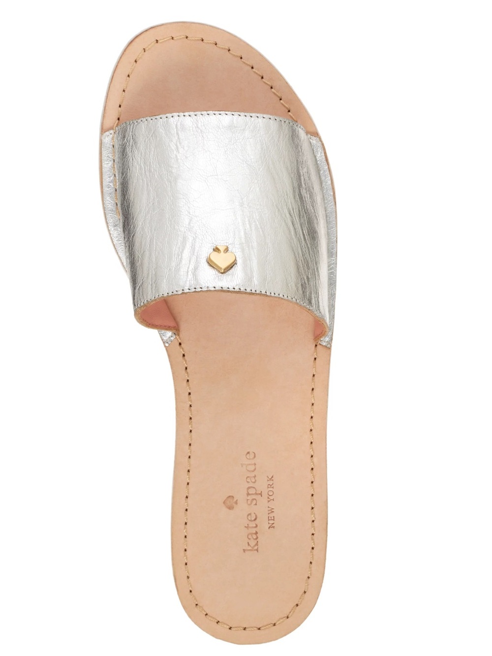 Kate Spade Imperiele silver slides - Picture 2 of 9